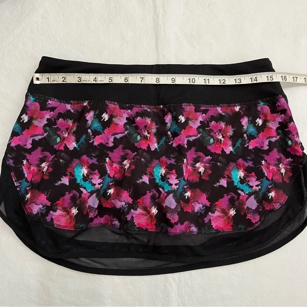 Lululemon Hotty Hot Skirt Skort Midnight Bloom Floral